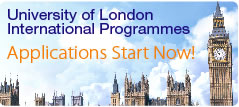 University of London Internaional Programmes Applications Start Now!