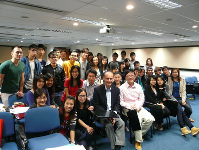 Class 2011, with Mr P. Mitchell, senior lecturer, Ulster University