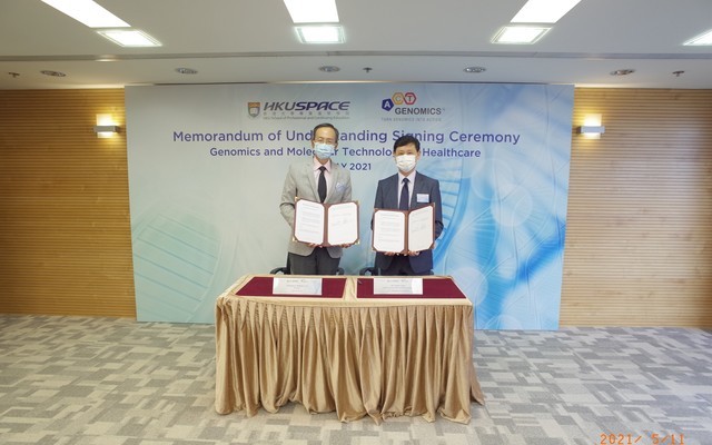 HKU SPACE Signs MOU with ACT Genomics on Training Healthcare Professionals in the Field of Genomics and Molecular Technology