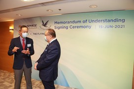 HKU SPACE Signs an MOU with The Flying Club on a New Mentorship Programme for Nurturing and Educating Aviation Professionals