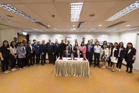 Staff members group photo of the MOU signing ceremony