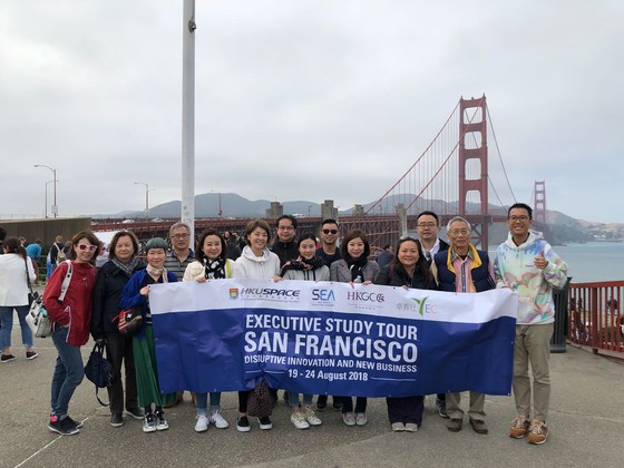 Group photo at Golden Gate Bridge