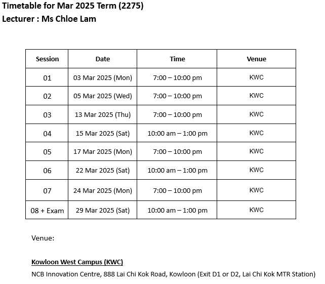 timetable