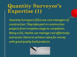 Diploma in Surveying - Quantity Surveyor's Expertise (1)