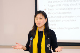 Dr. Eva Chan, Chairperson, Hong Kong Investor Relations Association, In Module 1: Theory and Practice of Investor Relations