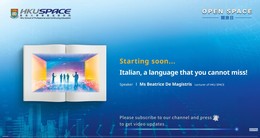 OPEN SPACE 2022 - Italian, a language that you cannot miss !