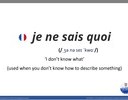 【Easy French - je ne sais quoi 】