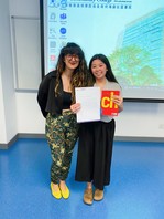 Congratulations to Ms. Poon, who has won the Best Progress Award in our Certificate in Spanish (Introductory)! ¡Felicidades! (Jun 2024)