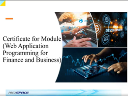 Certificate for Module (Web Application Programming for Finance and Business)