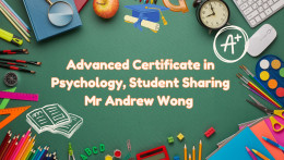 Graduate Sharing (Advanced Certificate in Psychology) 