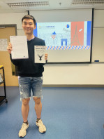 Congratulations to Mr. Ip, who has won the Best Progress Award in our Certificate in French (Introductory)! Félicitations! 