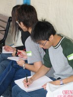 Students at sketch camp